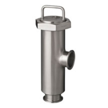 Hygienic single filter Type: 1675 Stainless steel SS316 Angle Pattern Tri-clamp